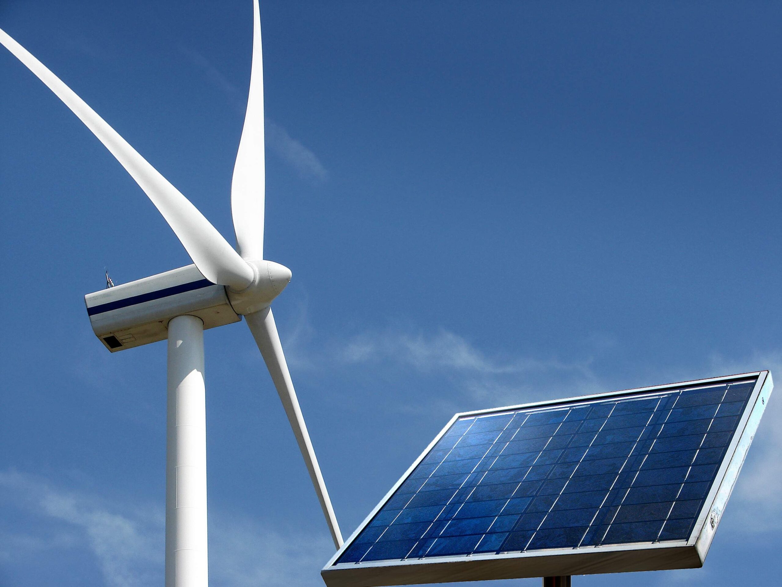 Energía solar y eólica